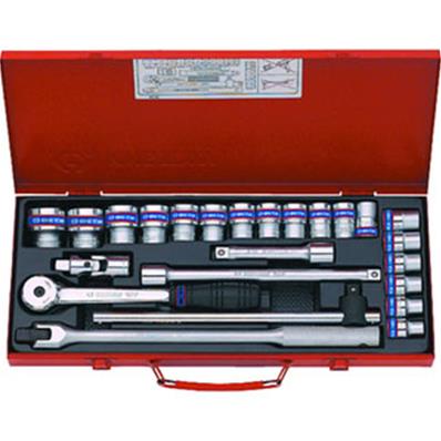 Coffret douilles 12 pans carré 1/2"